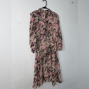 Walter baker snake print midi dress